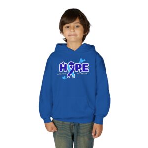Kids Apraxia Warrior Hoodie – Youth Awareness Pullover with Ribbon & Name- (With Names)