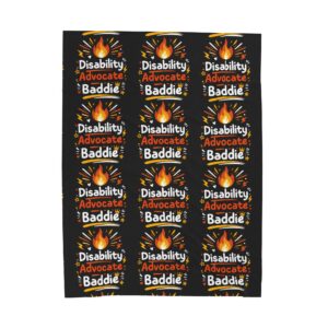 "Disability Advocate Baddie" Plush Throw
