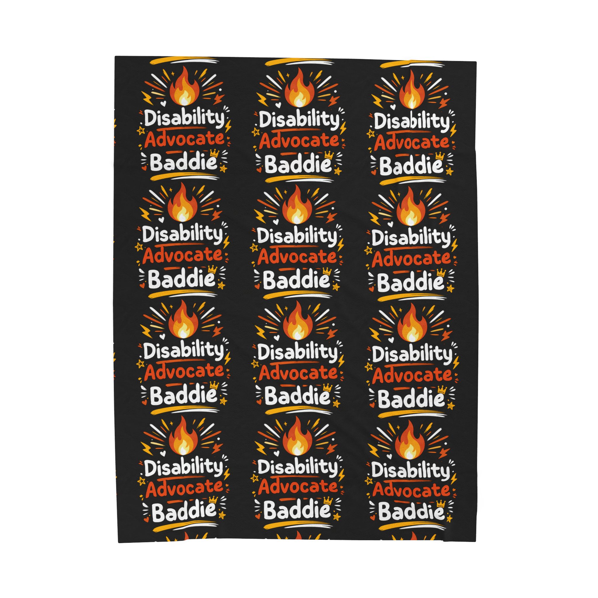 "Disability Advocate Baddie" Plush Throw