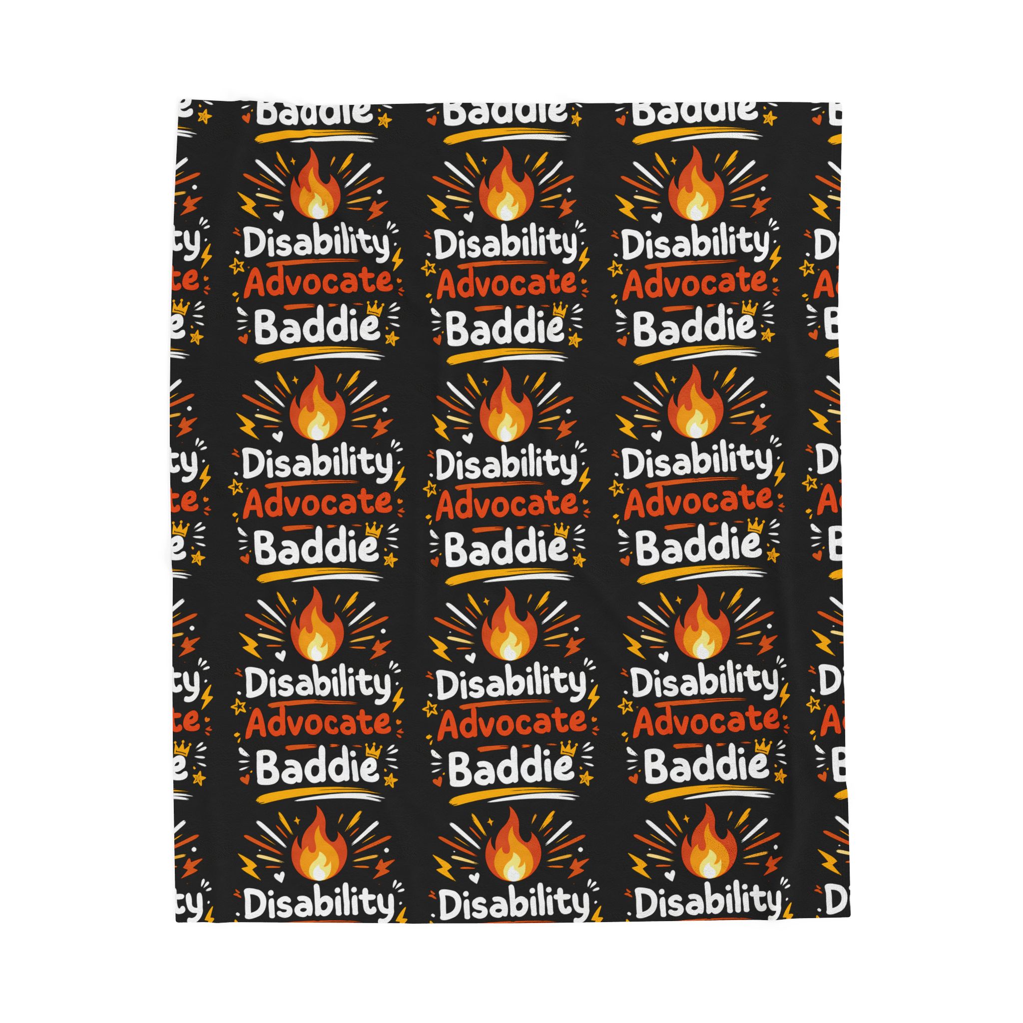 "Disability Advocate Baddie" Plush Throw - Image 5